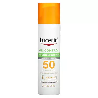 Eucerin Face Oil Control Sunscreen Lotion - SPF 50 (Ingredients